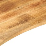 vidaXL Blat birou cu decupaj curbat 110x80x2,5cm lemn masiv mango brut vidaXL Blat birou cu decupaj curbat 110x80x2,5cm lemn masiv mango brut