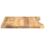 vidaXL Blat birou cu decupaj curbat 100x50x2,5cm lemn masiv mango brut vidaXL Blat birou cu decupaj curbat 100x50x2,5cm lemn masiv mango brut
