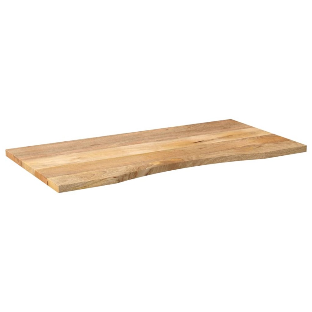 vidaXL Blat birou cu decupaj curbat 110x50x2,5cm lemn masiv mango brut