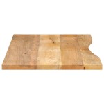 vidaXL Blat birou cu decupaj curbat 120x50x2,5cm lemn masiv mango brut