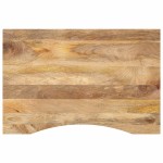 vidaXL Blat birou cu decupaj curbat 80x60x2,5 cm lemn masiv mango brut vidaXL Blat birou cu decupaj curbat 80x60x2,5 cm lemn masiv mango brut