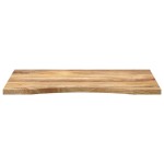 vidaXL Blat birou cu decupaj curbat 90x60x2,5 cm lemn masiv mango brut vidaXL Blat birou cu decupaj curbat 90x60x2,5 cm lemn masiv mango brut