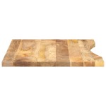 vidaXL Blat birou cu decupaj curbat 90x60x2,5 cm lemn masiv mango brut vidaXL Blat birou cu decupaj curbat 90x60x2,5 cm lemn masiv mango brut