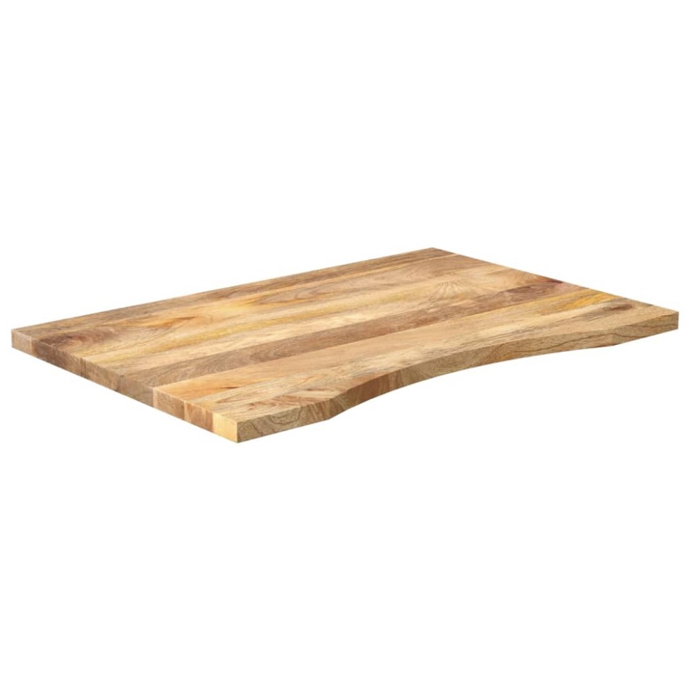vidaXL Blat birou cu decupaj curbat 100x60x2,5 cm lemn masiv mango