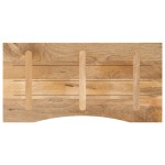 vidaXL Blat birou cu decupaj curbat 110x60x2,5cm lemn masiv mango brut