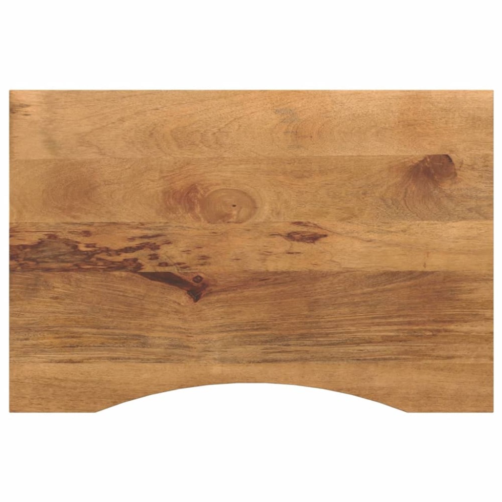 vidaXL Blat birou cu decupaj curbat 90x50x2,5 cm lemn masiv mango brut