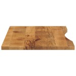 vidaXL Blat birou cu decupaj curbat 110x50x2,5cm lemn masiv mango brut vidaXL Blat birou cu decupaj curbat 110x50x2,5cm lemn masiv mango brut