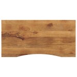 vidaXL Blat birou cu decupaj curbat 120x50x2,5cm lemn masiv mango brut