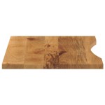 vidaXL Blat birou cu decupaj curbat 80x60x2,5 cm lemn masiv mango brut vidaXL Blat birou cu decupaj curbat 80x60x2,5 cm lemn masiv mango brut