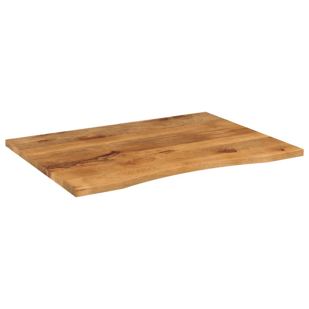 vidaXL Blat birou cu decupaj curbat 100x80x2,5cm lemn masiv mango brut