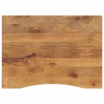 vidaXL Blat birou cu decupaj curbat 100x80x2,5cm lemn masiv mango brut vidaXL Blat birou cu decupaj curbat 100x80x2,5cm lemn masiv mango brut