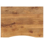 vidaXL Blat birou cu decupaj curbat 110x80x2,5cm lemn masiv mango brut