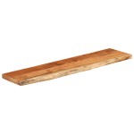 vidaXL Raft perete 80x20x2,5 cm dreptunghiular lemn acacia margine vie vidaXL Raft perete 80x20x2,5 cm dreptunghiular lemn acacia margine vie