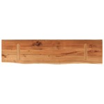 vidaXL Raft perete 80x20x2,5 cm dreptunghiular lemn acacia margine vie vidaXL Raft perete 80x20x2,5 cm dreptunghiular lemn acacia margine vie