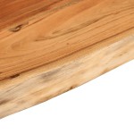 vidaXL Raft perete 80x20x2,5 cm dreptunghiular lemn acacia margine vie vidaXL Raft perete 80x20x2,5 cm dreptunghiular lemn acacia margine vie