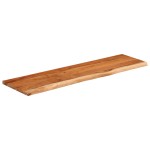 vidaXL Raft perete 90x30x2,5 cm dreptunghiular lemn acacia margine vie vidaXL Raft perete 90x30x2,5 cm dreptunghiular lemn acacia margine vie