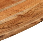 vidaXL Blat de baie, 60x60x2,5 cm, pătrat, lemn masiv acacia vidaXL Blat de baie, 60x60x2,5 cm, pătrat, lemn masiv acacia
