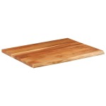 vidaXL Blat birou 90x80x2,5 cm dreptunghiular lemn acacia margine vie