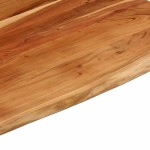 vidaXL Blat birou 90x80x2,5 cm dreptunghiular lemn acacia margine vie