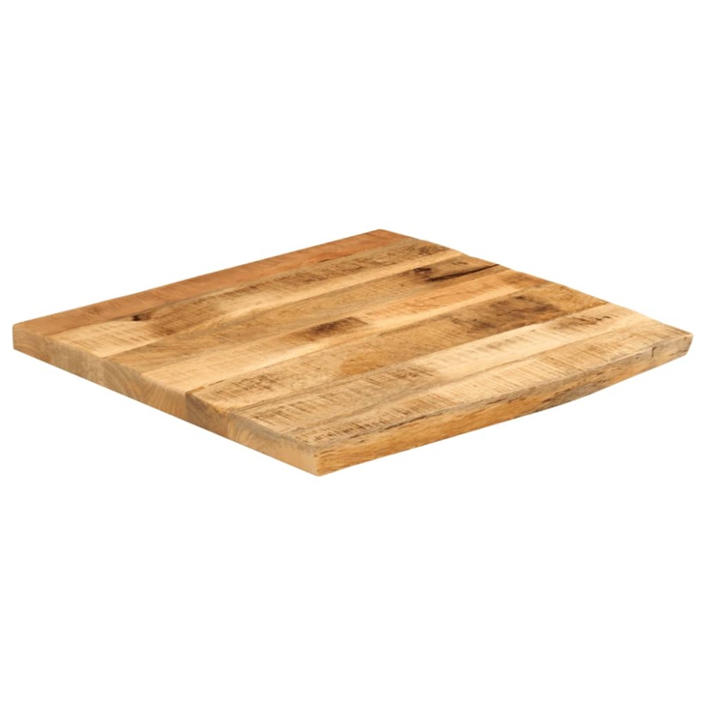 vidaXL Blat de masă margine naturală, 40x40x2,5 cm, lemn masiv mango