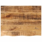 vidaXL Blat de masă margine naturală, 70x60x2,5 cm, lemn masiv mango vidaXL Blat de masă margine naturală, 70x60x2,5 cm, lemn masiv mango