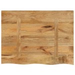 vidaXL Blat de masă margine naturală, 70x60x2,5 cm, lemn masiv mango vidaXL Blat de masă margine naturală, 70x60x2,5 cm, lemn masiv mango