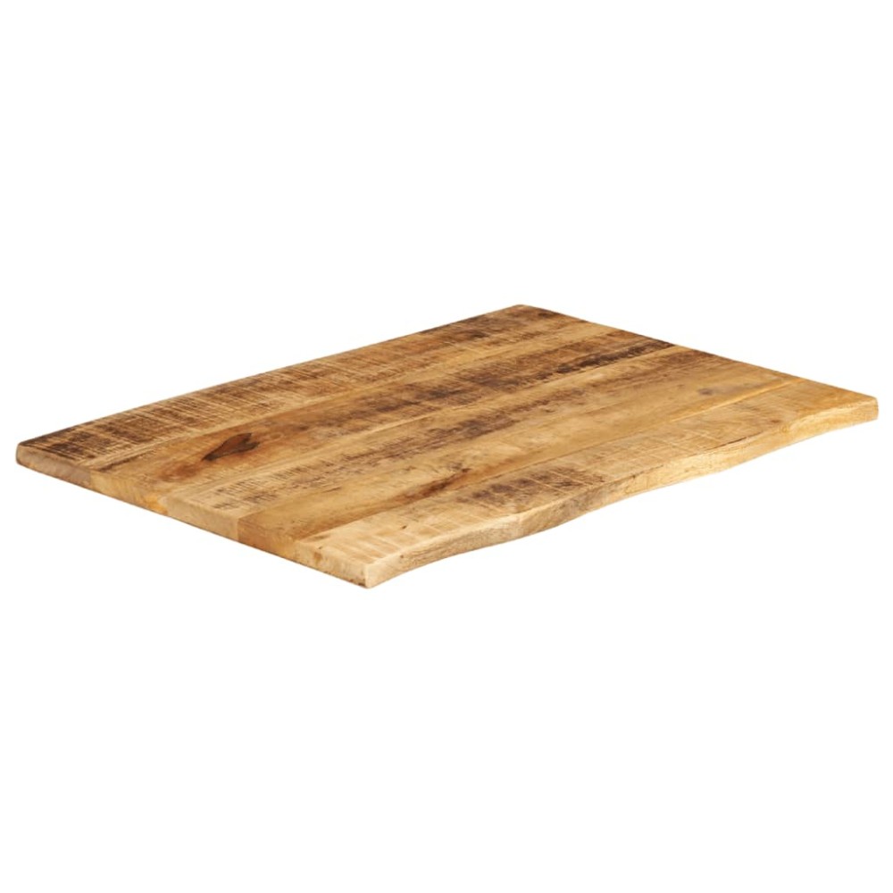 vidaXL Blat de masă margine naturală, 90x60x2,5 cm, lemn masiv mango