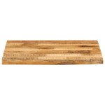 vidaXL Blat de masă margine naturală, 80x80x2,5 cm, lemn masiv mango vidaXL Blat de masă margine naturală, 80x80x2,5 cm, lemn masiv mango