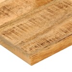 vidaXL Blat de masă margine naturală, 80x80x2,5 cm, lemn masiv mango vidaXL Blat de masă margine naturală, 80x80x2,5 cm, lemn masiv mango