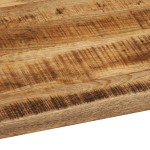 vidaXL Blat de masă margine naturală, 90x80x2,5 cm, lemn masiv mango vidaXL Blat de masă margine naturală, 90x80x2,5 cm, lemn masiv mango