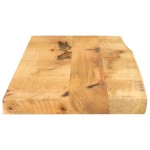 vidaXL Blat de masă margine naturală, 80x30x3,8 cm, lemn masiv mango