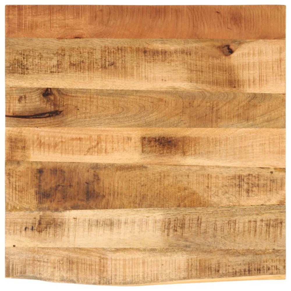 vidaXL Blat de masă margine naturală, 40x40x3,8 cm, lemn masiv mango