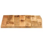 vidaXL Blat de masă margine naturală, 80x80x3,8 cm, lemn masiv mango vidaXL Blat de masă margine naturală, 80x80x3,8 cm, lemn masiv mango