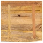 vidaXL Blat de masă margine naturală, 80x80x3,8 cm, lemn masiv mango vidaXL Blat de masă margine naturală, 80x80x3,8 cm, lemn masiv mango