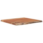 vidaXL Blat masă pătrat, 60x60x2,5 cm lemn masiv acacia contur natural vidaXL Blat masă pătrat, 60x60x2,5 cm lemn masiv acacia contur natural