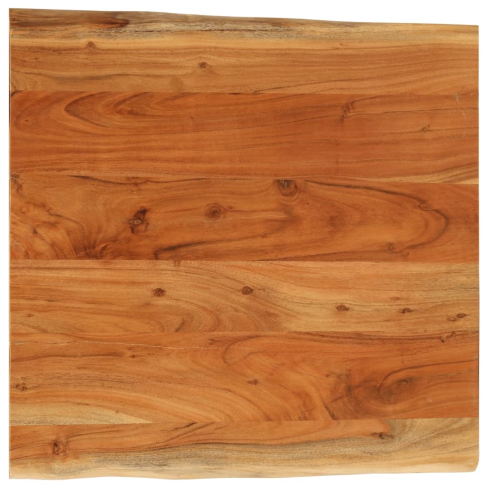 vidaXL Blat masă 80x80x2,5 cm, pătrat, lemn masiv acacia margine vie