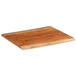 vidaXL Blat masă, 90x80x2,5 cm dreptunghiular lemn acacia margine vie