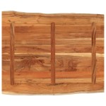 vidaXL Blat masă, 90x80x2,5 cm dreptunghiular lemn acacia margine vie