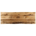 vidaXL Blat de masă contur natural 110x40x2,5 cm lemn masiv mango brut vidaXL Blat de masă contur natural 110x40x2,5 cm lemn masiv mango brut