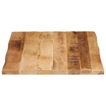 vidaXL Blat de masă contur natural 80x60x2,5 cm lemn masiv mango brut vidaXL Blat de masă contur natural 80x60x2,5 cm lemn masiv mango brut