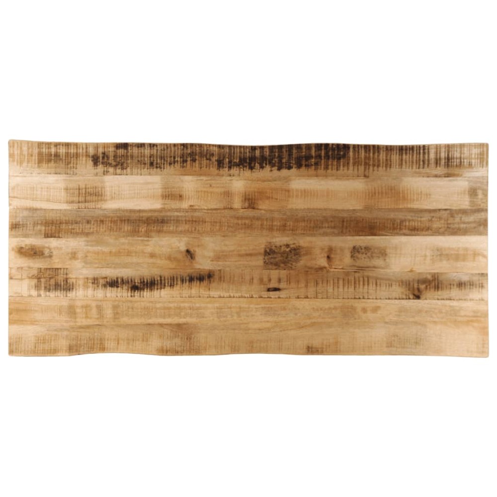 vidaXL Blat de masă contur organic 140x60x2,5 cm lemn masiv mango brut