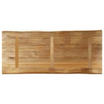 vidaXL Blat de masă contur organic 140x60x2,5 cm lemn masiv mango brut