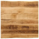 vidaXL Blat de masă contur natural 80x80x3,8 cm lemn masiv mango brut