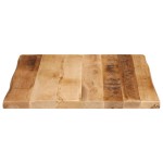 vidaXL Blat de masă contur natural 80x80x3,8 cm lemn masiv mango brut
