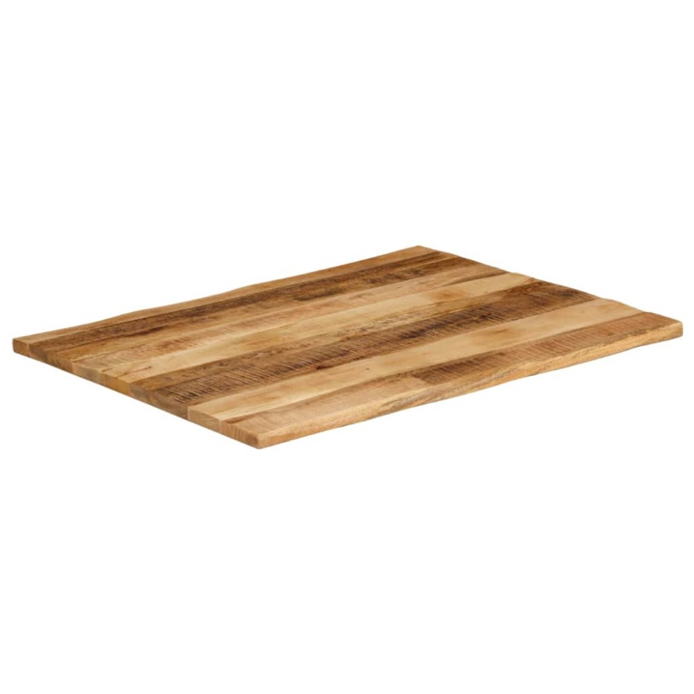 vidaXL Blat de masă contur natural 90x80x3,8 cm lemn masiv mango brut