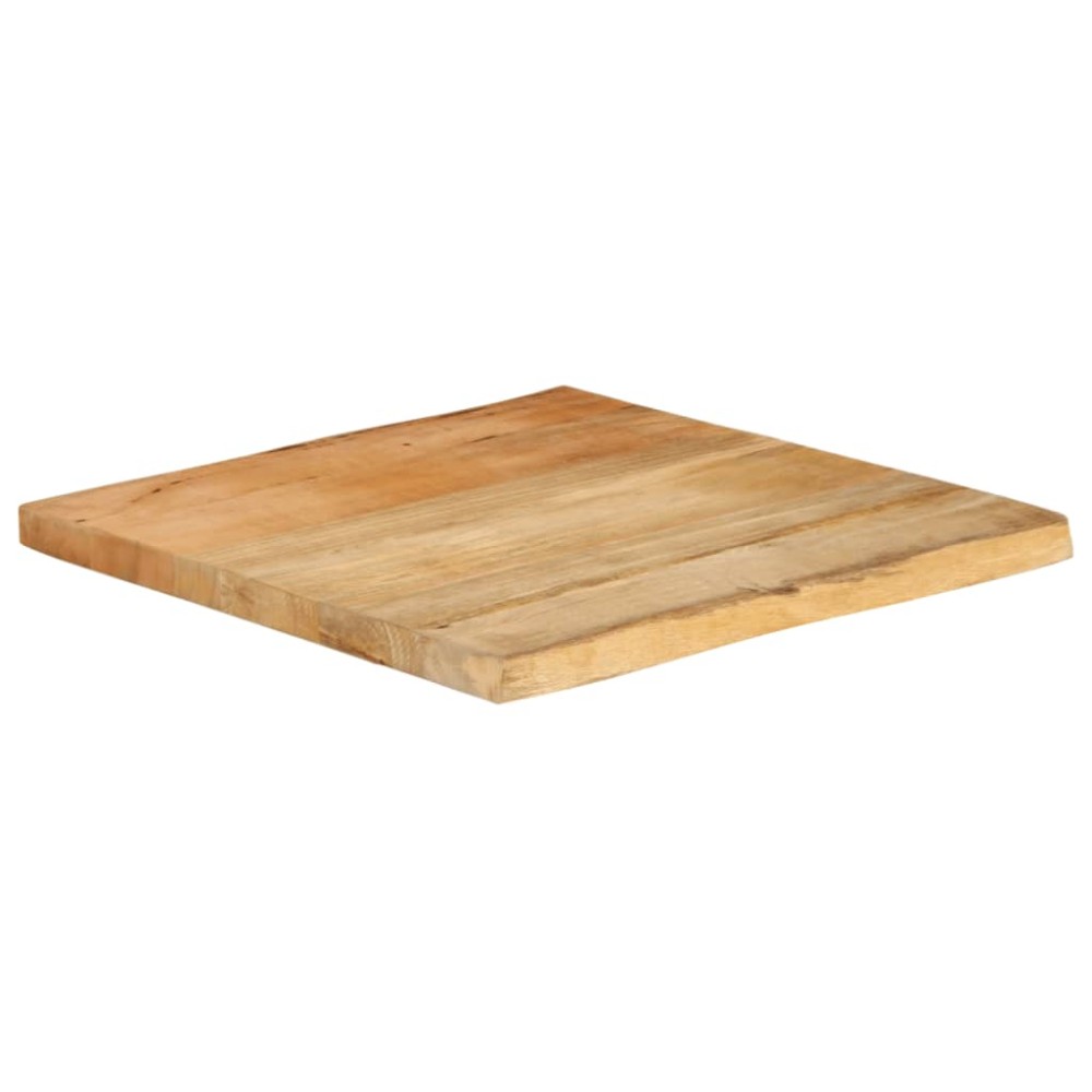 vidaXL Blat masă cu margini naturale, 40x40x2,5 cm, lemn masiv mango