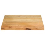 vidaXL Blat masă cu margini naturale, 40x40x2,5 cm, lemn masiv mango vidaXL Blat masă cu margini naturale, 40x40x2,5 cm, lemn masiv mango