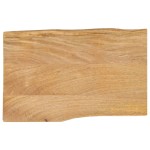 vidaXL Blat masă cu margini naturale, 60x40x2,5 cm, lemn masiv mango vidaXL Blat masă cu margini naturale, 60x40x2,5 cm, lemn masiv mango