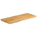 vidaXL Blat masă cu margini naturale, 80x40x2,5 cm, lemn masiv mango vidaXL Blat masă cu margini naturale, 80x40x2,5 cm, lemn masiv mango