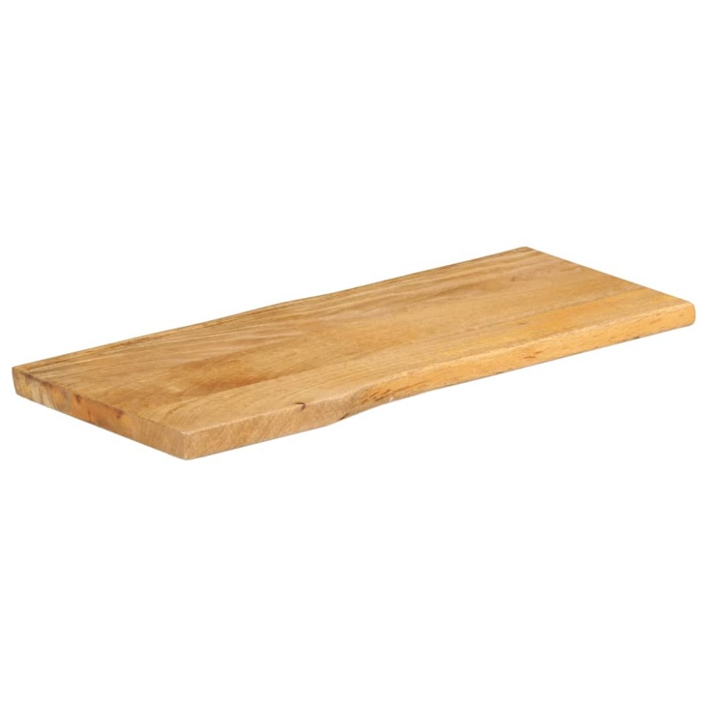 vidaXL Blat masă cu margini naturale, 100x40x2,5 cm, lemn masiv mango